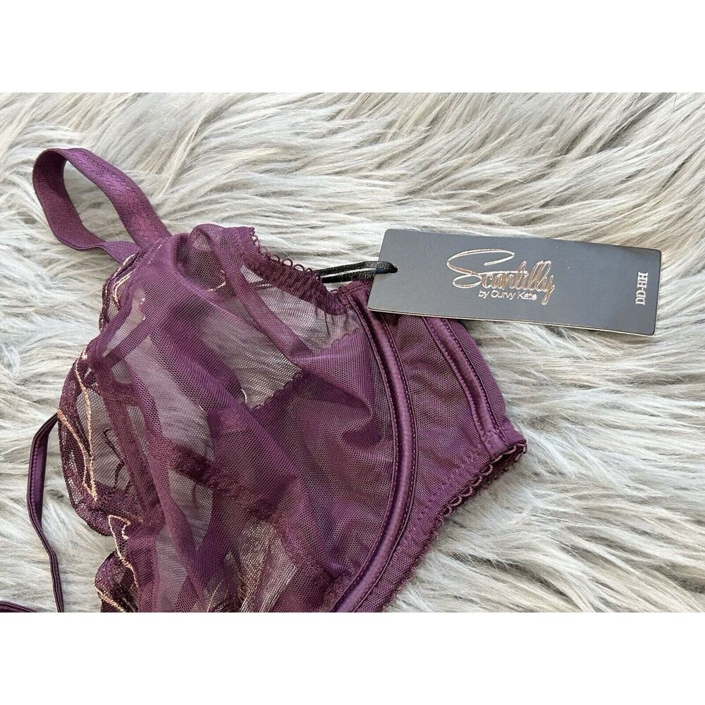 Curvy Kate BLACK Scantilly Fascinate Plunge Underwire Bra, US 34DDD, UK 34E - Picture 4 of 5